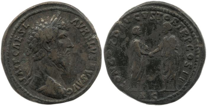 RIC III Marcus Aurelius 1286, реверс, bm
