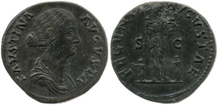 RIC III Marcus Aurelius 1635, реверс, bm