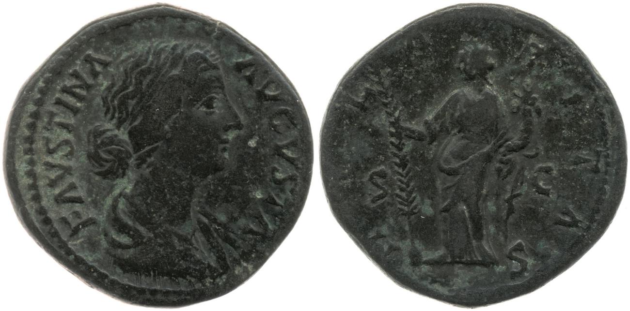 аверс RIC III Marcus Aurelius 1642