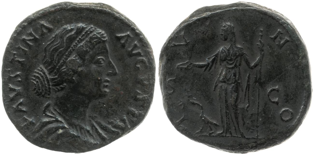 аверс RIC III Marcus Aurelius 1645