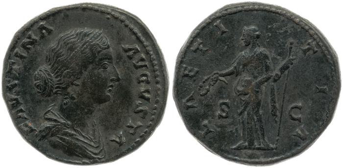 RIC III Marcus Aurelius 1654, реверс, bm