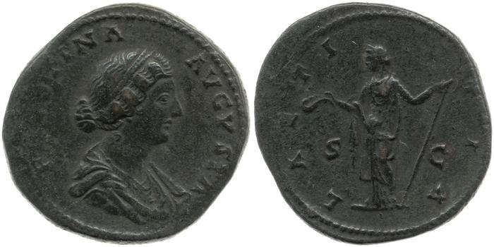 RIC III Marcus Aurelius 1654, реверс, bm