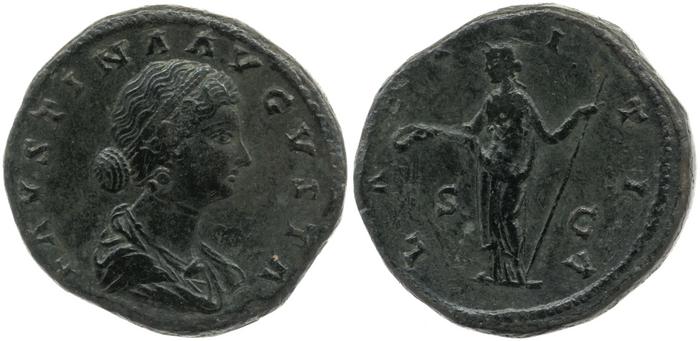 RIC III Marcus Aurelius 1654, реверс, bm