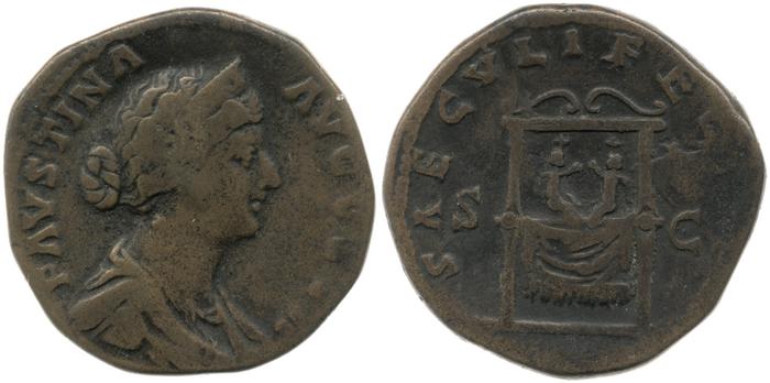 RIC III Marcus Aurelius 1665, реверс, bm