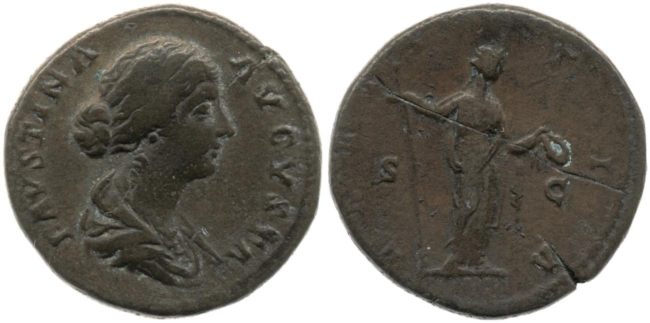 аверс RIC III Marcus Aurelius 1657