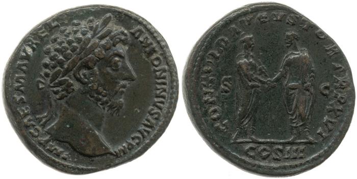 реверс RIC III Marcus Aurelius 826