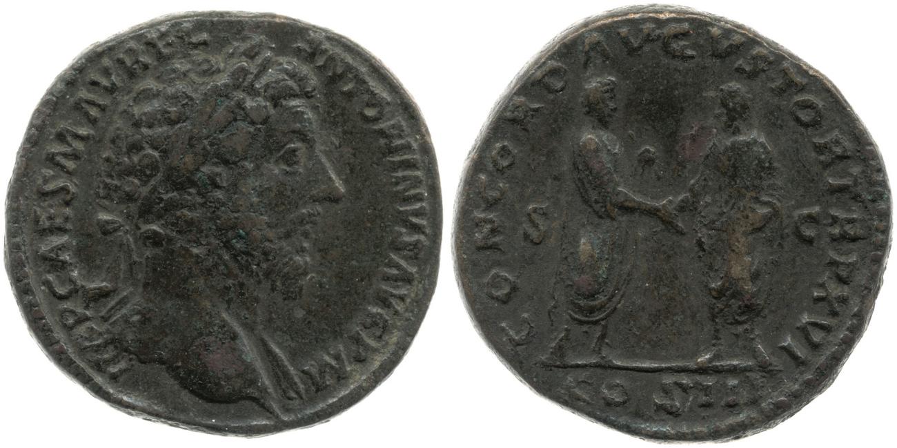 аверс RIC III Marcus Aurelius 827