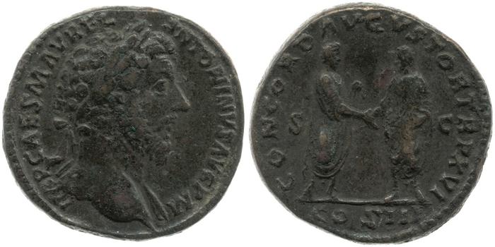 реверс RIC III Marcus Aurelius 827