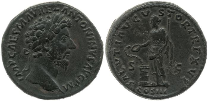 реверс RIC III Marcus Aurelius 836