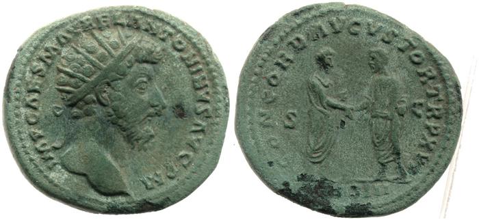 RIC III Marcus Aurelius 828, реверс, bm