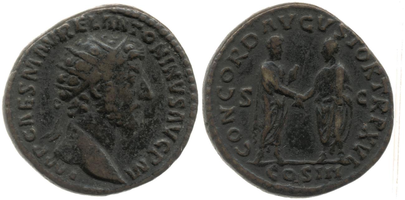 RIC III Marcus Aurelius 828, аверс, bm