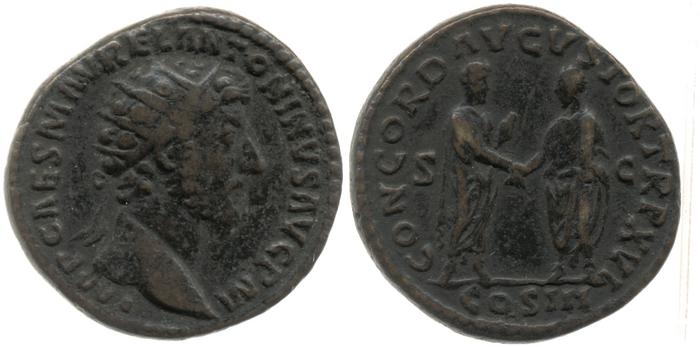 RIC III Marcus Aurelius 828, реверс, bm