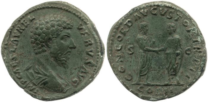 RIC III Marcus Aurelius 1308, реверс, bm
