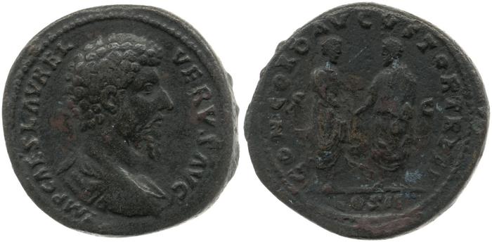 RIC III Marcus Aurelius 1308, реверс, bm