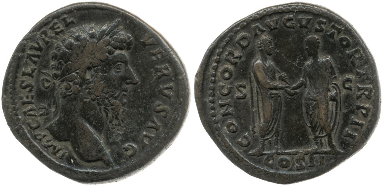 аверс RIC III Marcus Aurelius 1309