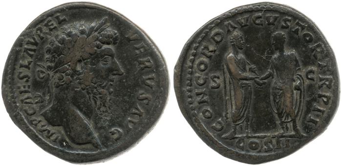реверс RIC III Marcus Aurelius 1309