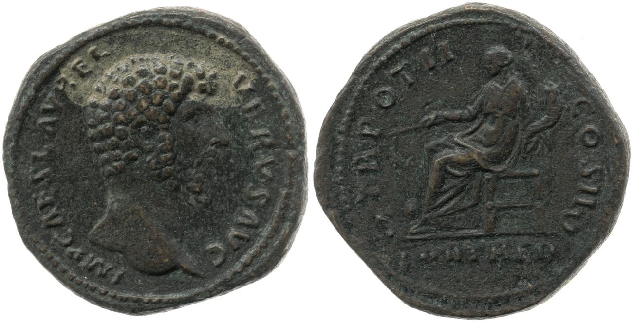 аверс RIC III Marcus Aurelius 1317