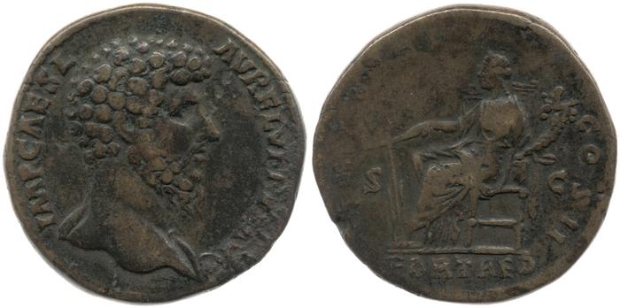 RIC III Marcus Aurelius 1317, реверс, bm
