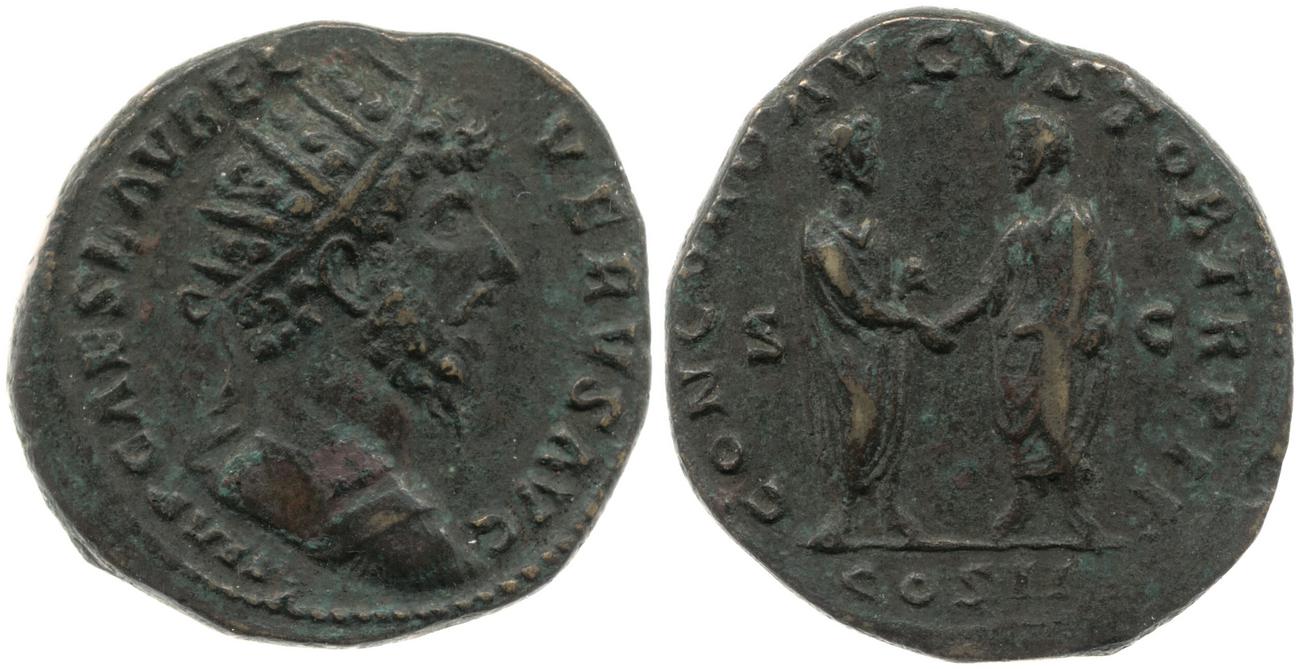 RIC III Marcus Aurelius 1313, аверс, bm
