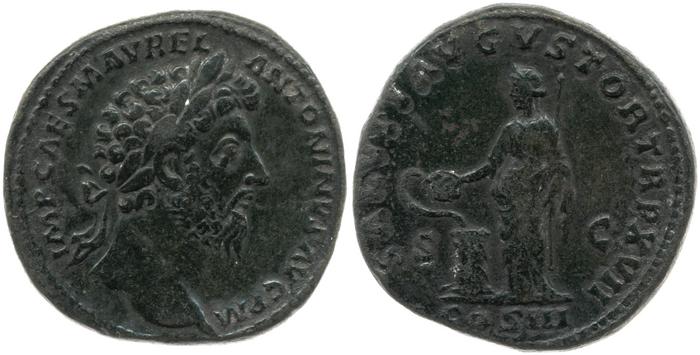 реверс RIC III Marcus Aurelius 843