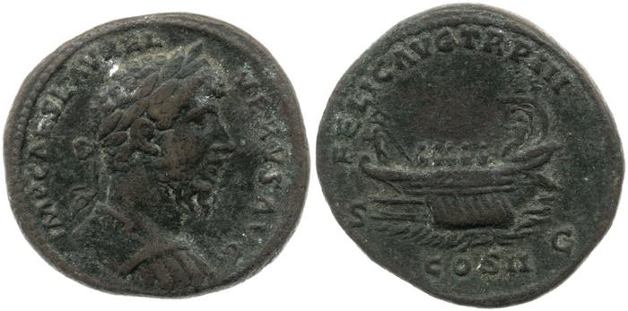 RIC III Marcus Aurelius 1333, реверс, bm
