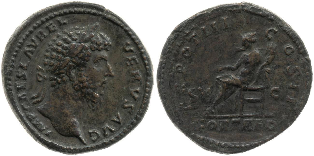 аверс RIC III Marcus Aurelius 1346