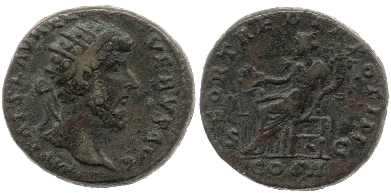 аверс RIC III Marcus Aurelius 1341