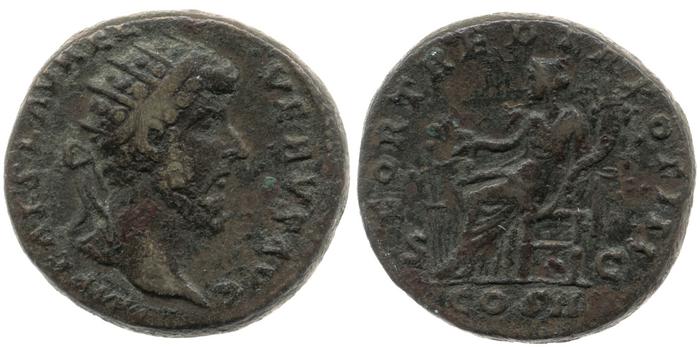 реверс RIC III Marcus Aurelius 1341