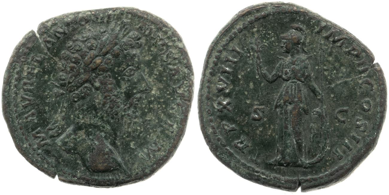 аверс RIC III Marcus Aurelius 870