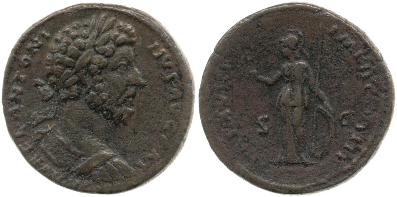 RIC III Marcus Aurelius 872, аверс, bm