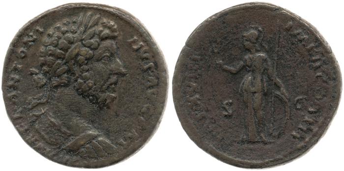 RIC III Marcus Aurelius 872, реверс, bm