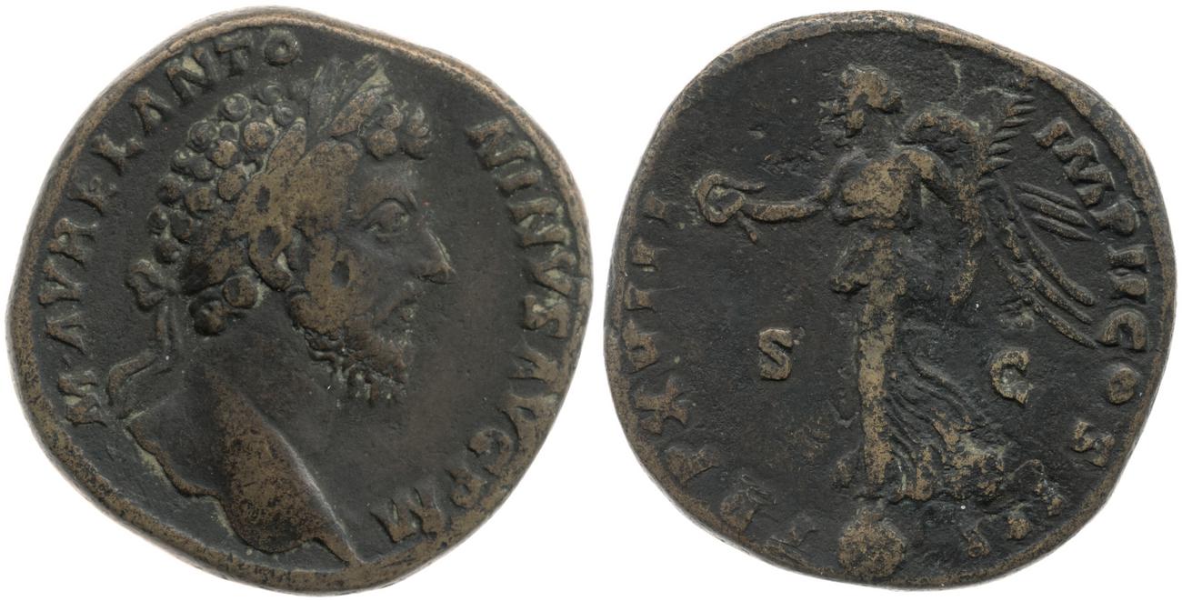 аверс RIC III Marcus Aurelius 887