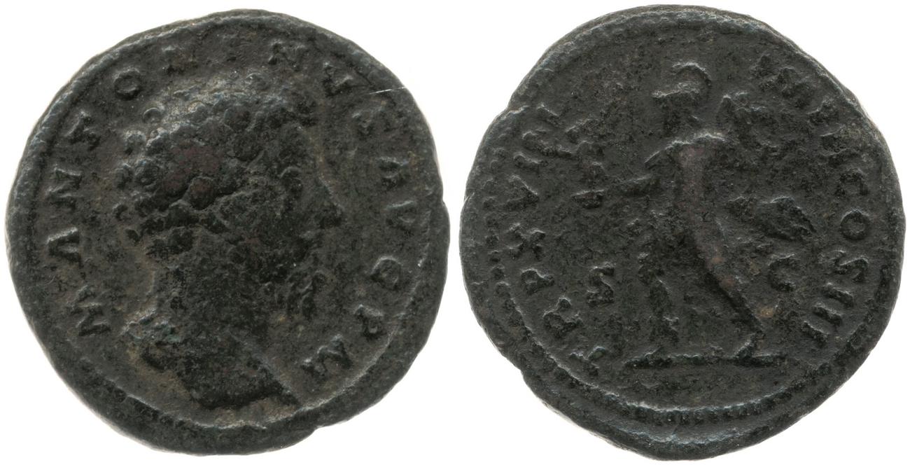 RIC III Marcus Aurelius 856, аверс, bm