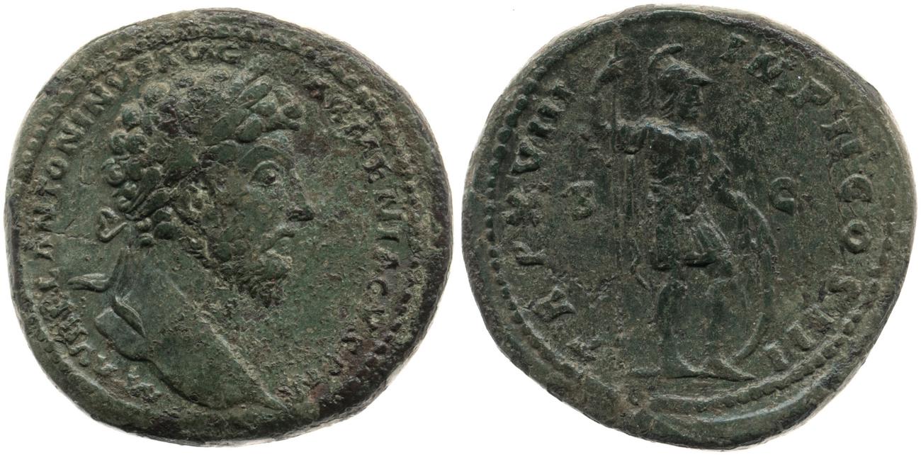 RIC III Marcus Aurelius 861, аверс, bm