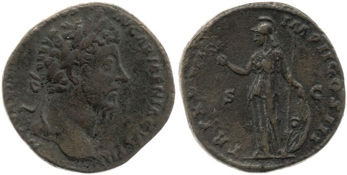 реверс RIC III Marcus Aurelius 874