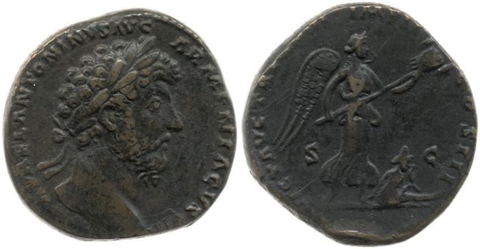 реверс RIC III Marcus Aurelius 890