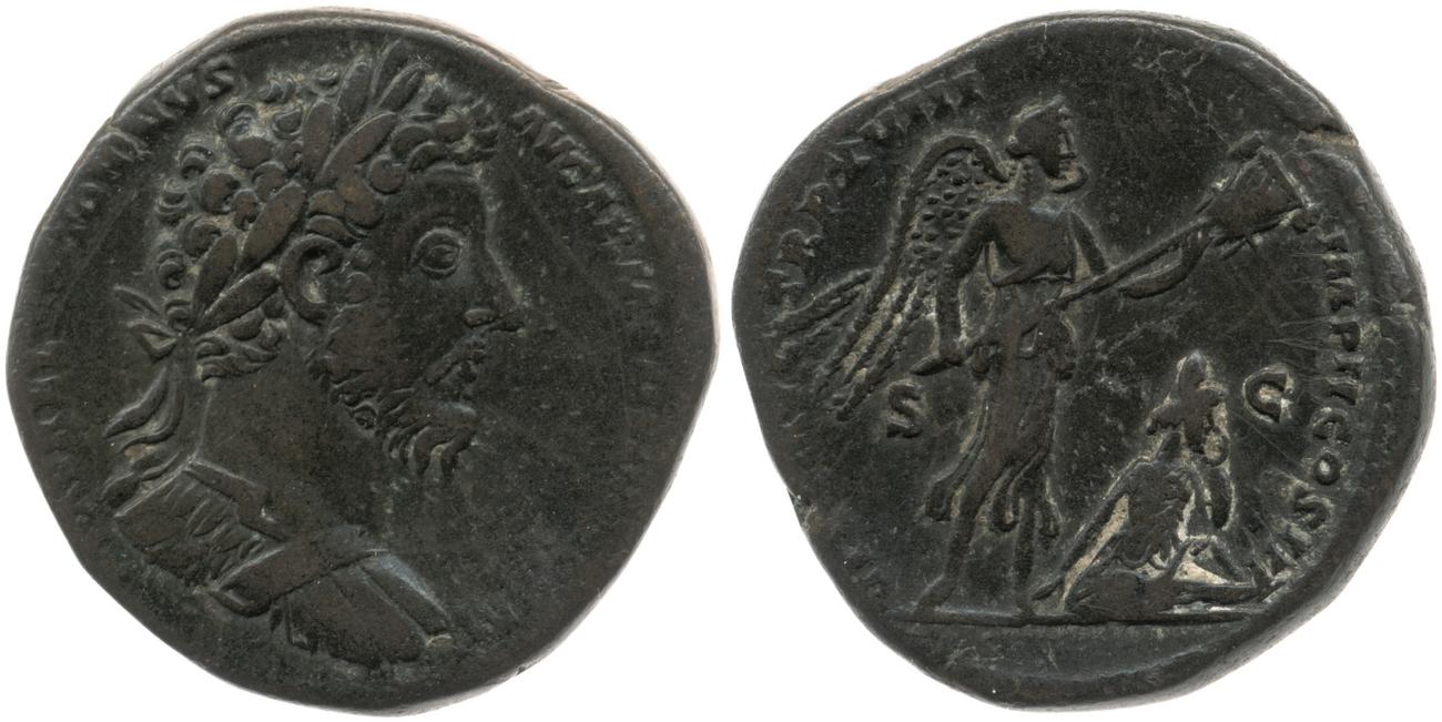 аверс RIC III Marcus Aurelius 891