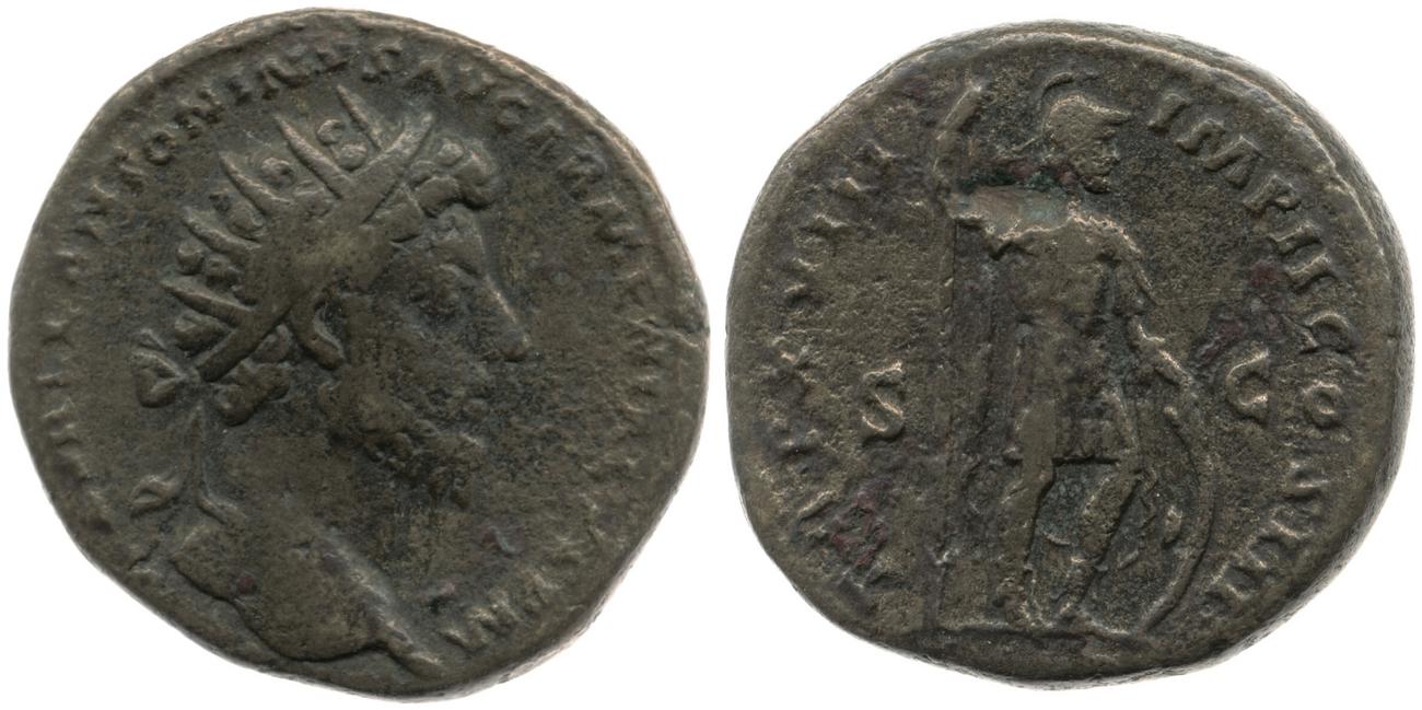 аверс RIC III Marcus Aurelius 864