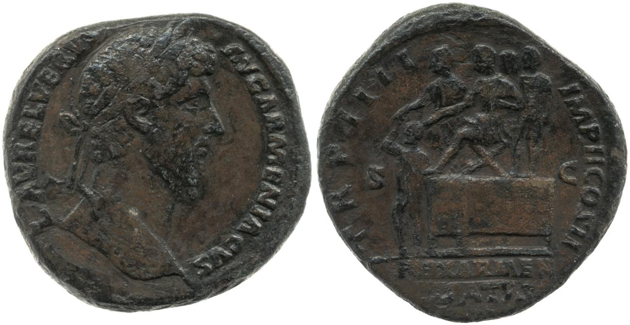 аверс RIC III Marcus Aurelius 1370