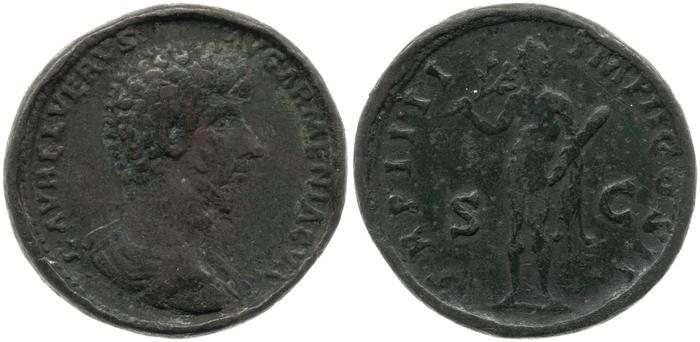 реверс RIC III Marcus Aurelius 1391