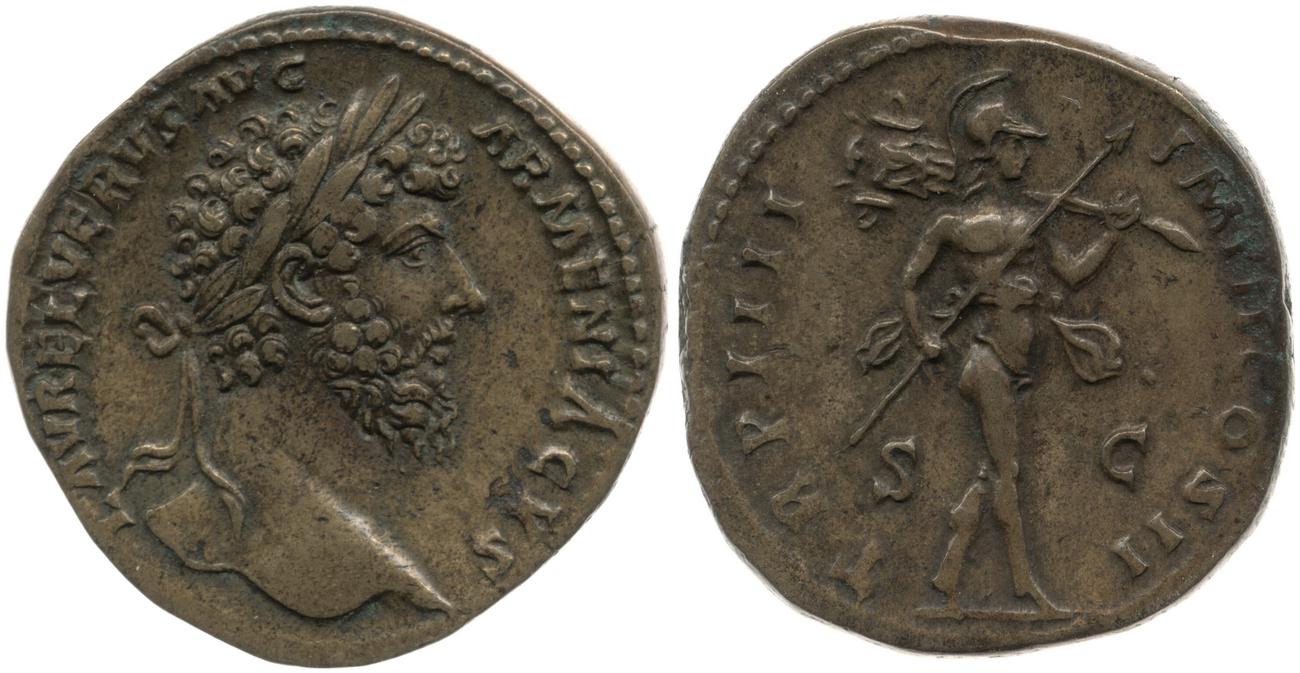 аверс RIC III Marcus Aurelius 1379