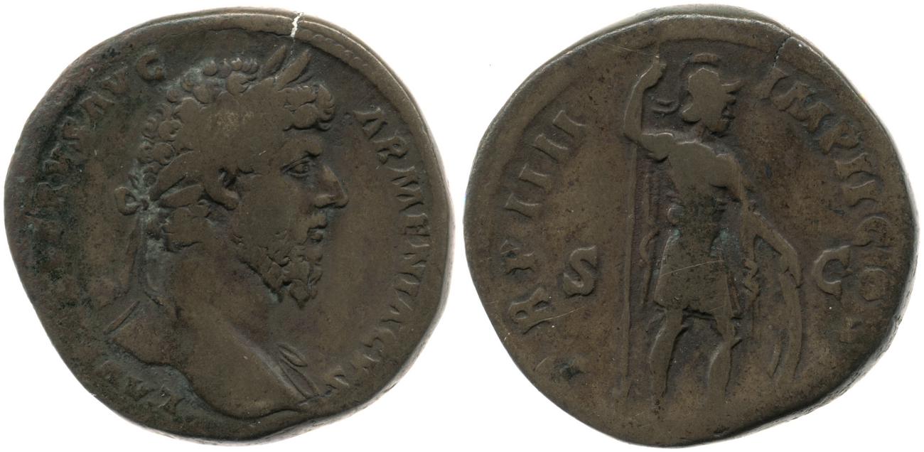 аверс RIC III Marcus Aurelius 1386