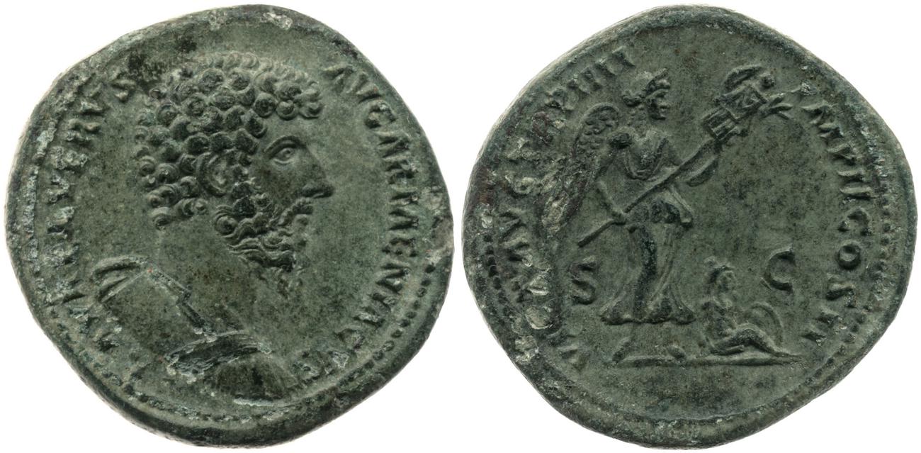 аверс RIC III Marcus Aurelius 1408