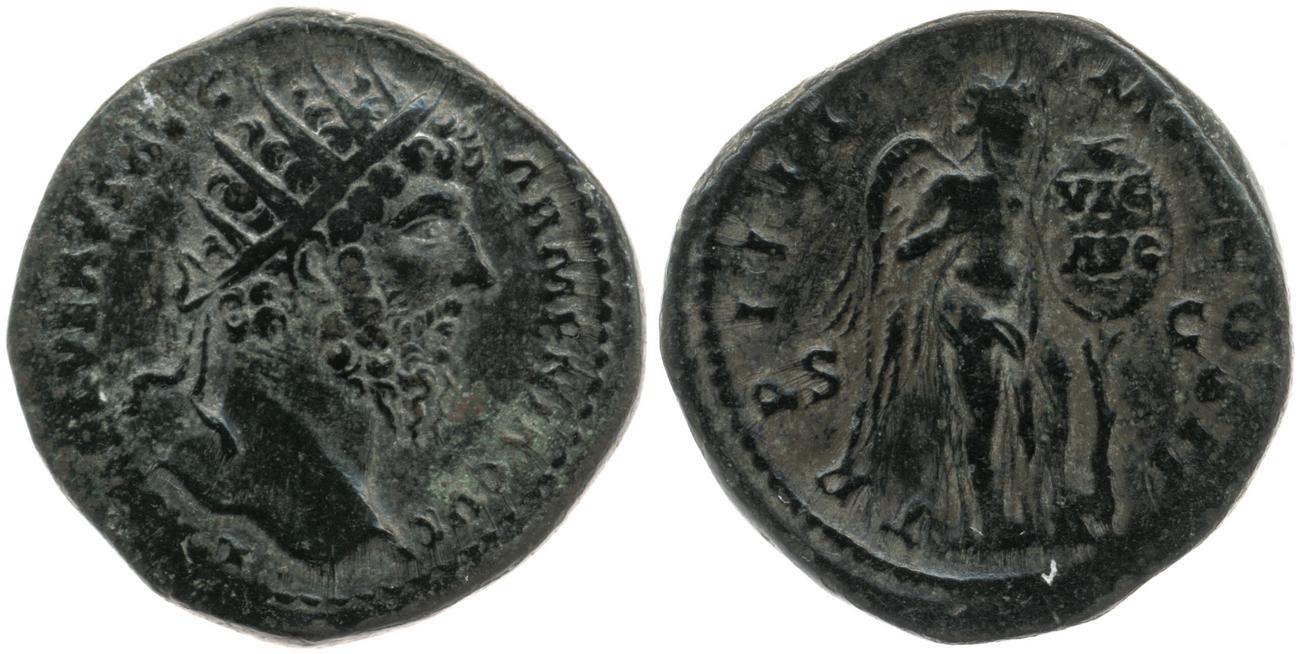 аверс RIC III Marcus Aurelius 1400