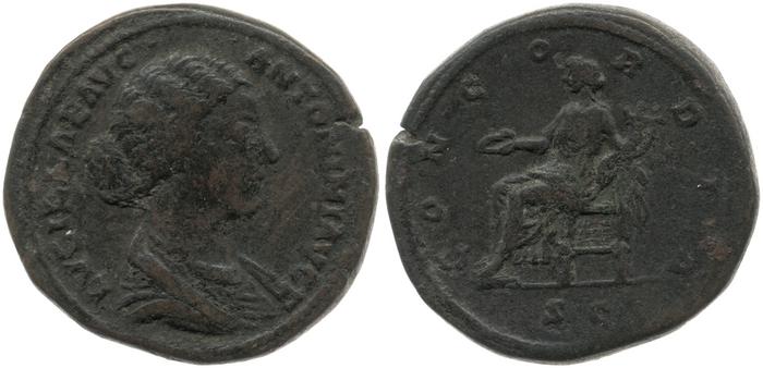 RIC III Marcus Aurelius 1732, реверс, bm