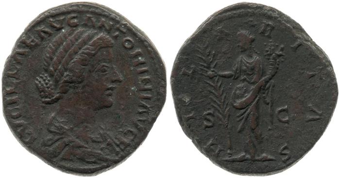 RIC III Marcus Aurelius 1742, реверс, bm