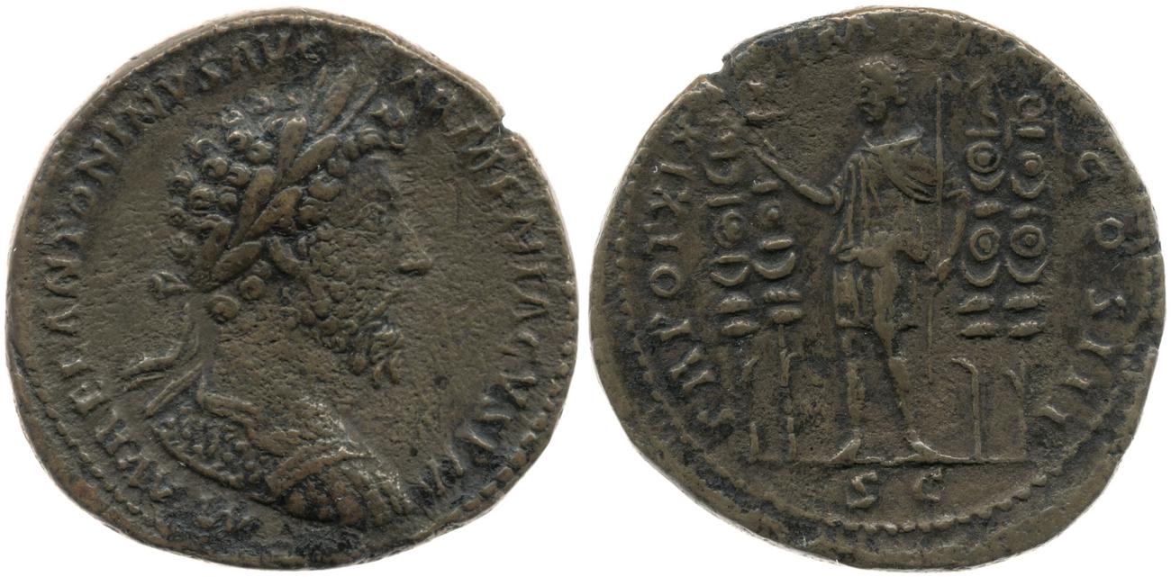 аверс RIC III Marcus Aurelius 908