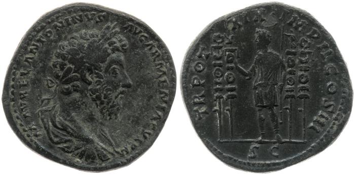реверс RIC III Marcus Aurelius 910