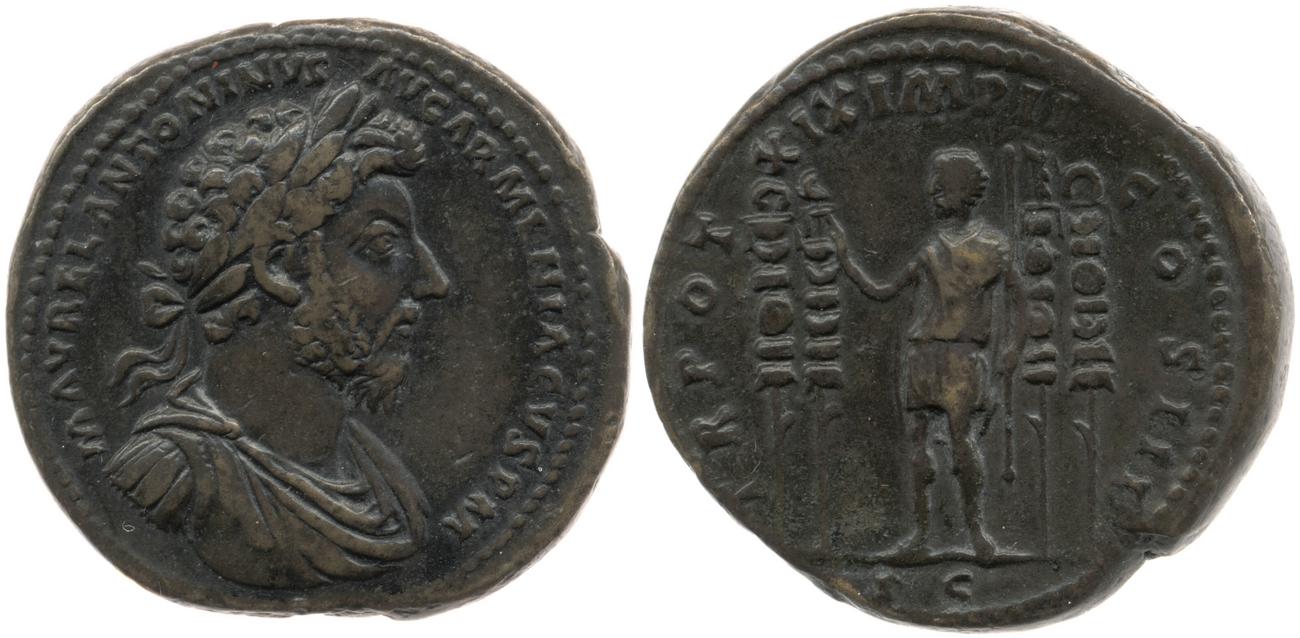 RIC III Marcus Aurelius 910, аверс, bm