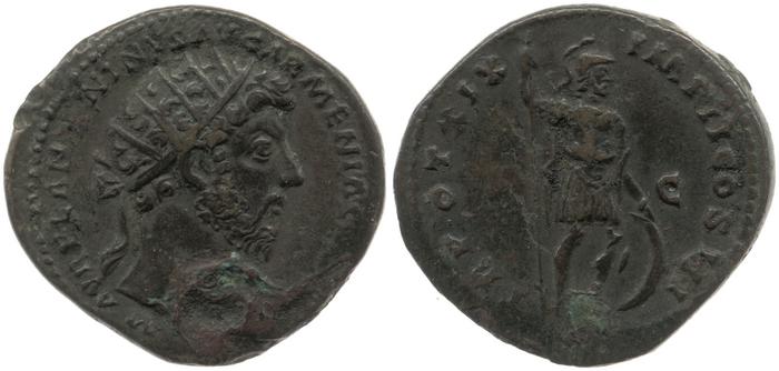 реверс RIC III Marcus Aurelius 900